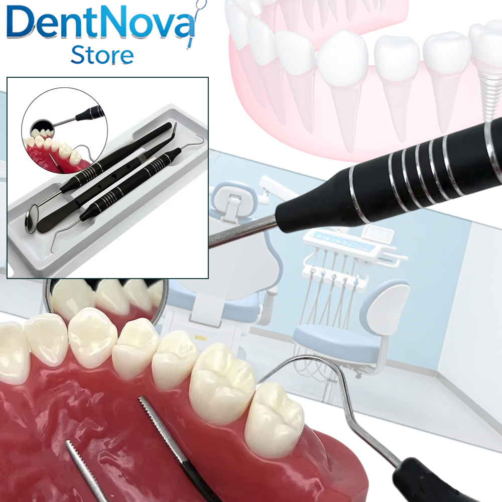 Dental Mirror Probe - Ensemble d'examen dentaire en acier inoxydable