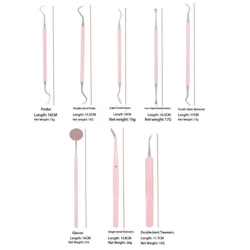 Kit de 8 instruments dentaires - Dental Mirror Probe avis et prix