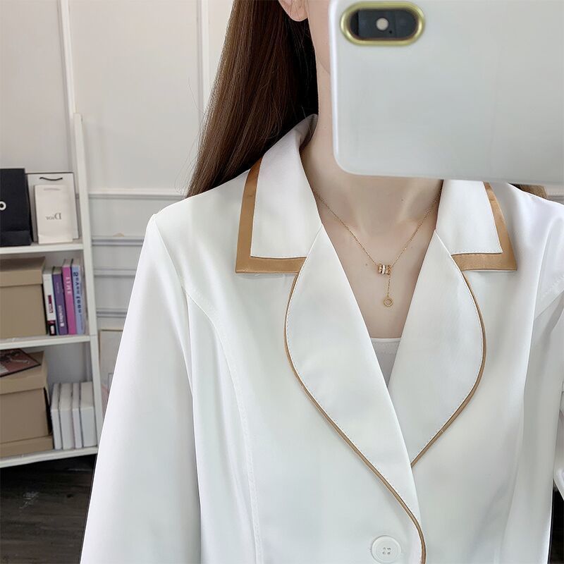 Blanc court beauté uniforme ro - Medical Lab Coats avis et prix