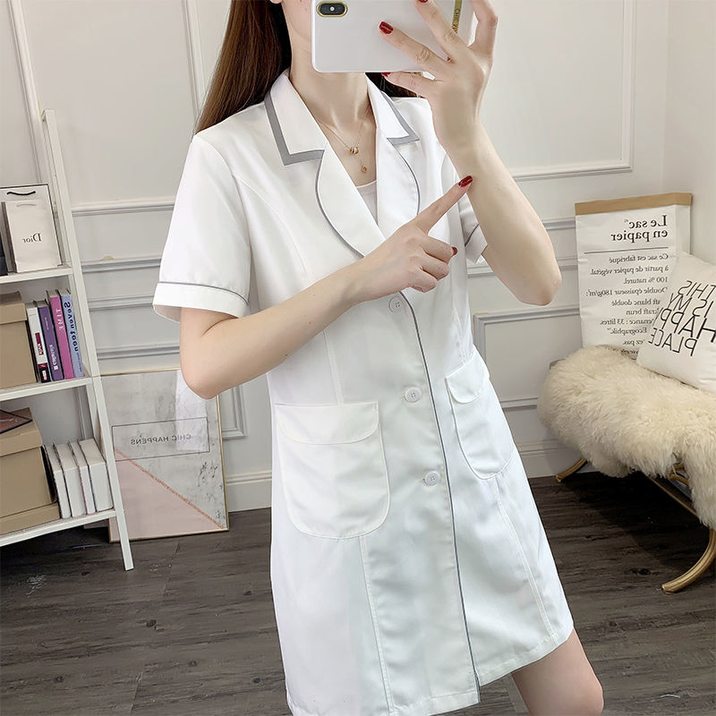 Blanc court beauté uniforme ro - Medical Lab Coats avis et prix
