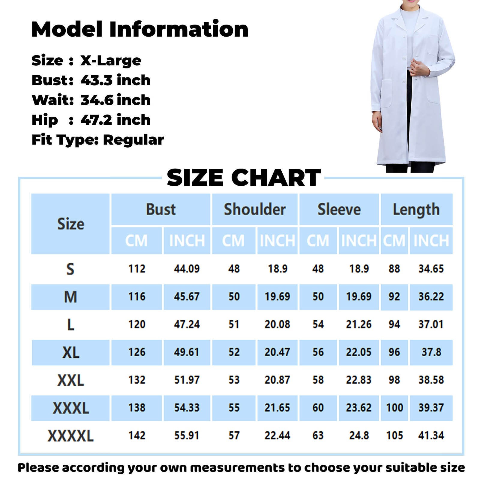 Bateau de laboratoire blanc po - Medical Lab Coats avis et prix